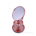 Miroir de bureau personnalisé grossissant rond double face couleur